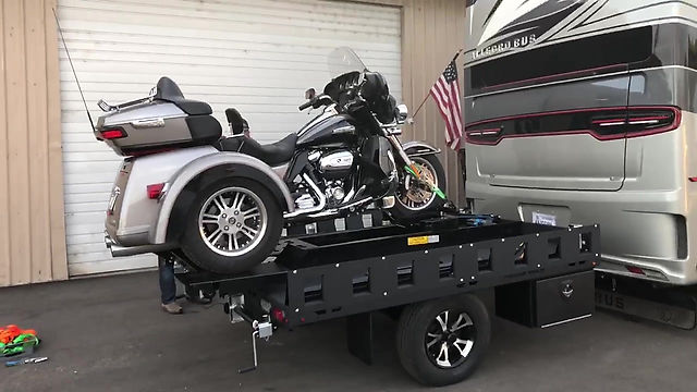 Freedom Hauler featuring a Rampage Motorcycle Lift
